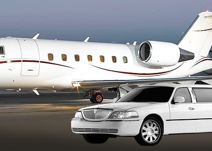 limousine and private jet