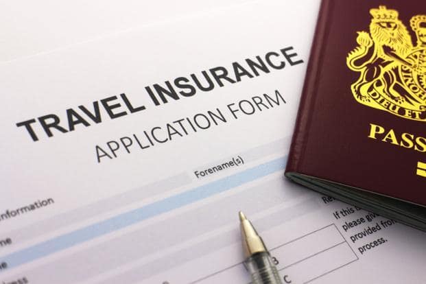 Travel Insurance form and passport